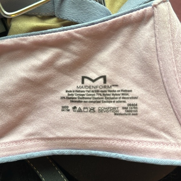 NWOT Maidenform Underwire Pretty Purple/Pink Bra 38DD - Picture 4 of 6